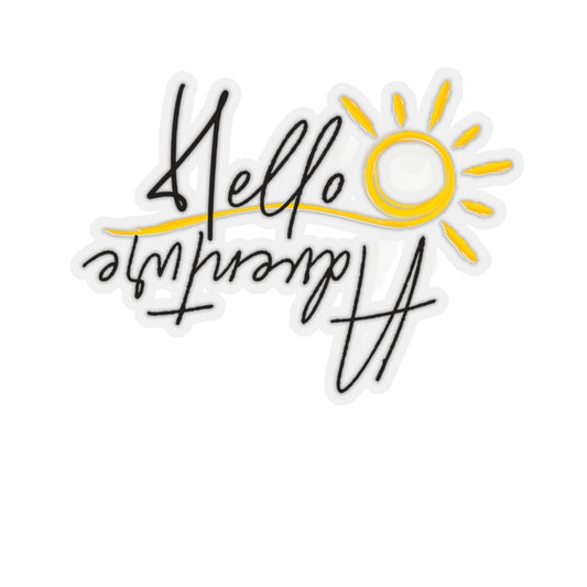 Hello Adventure Kiss-Cut Sticker