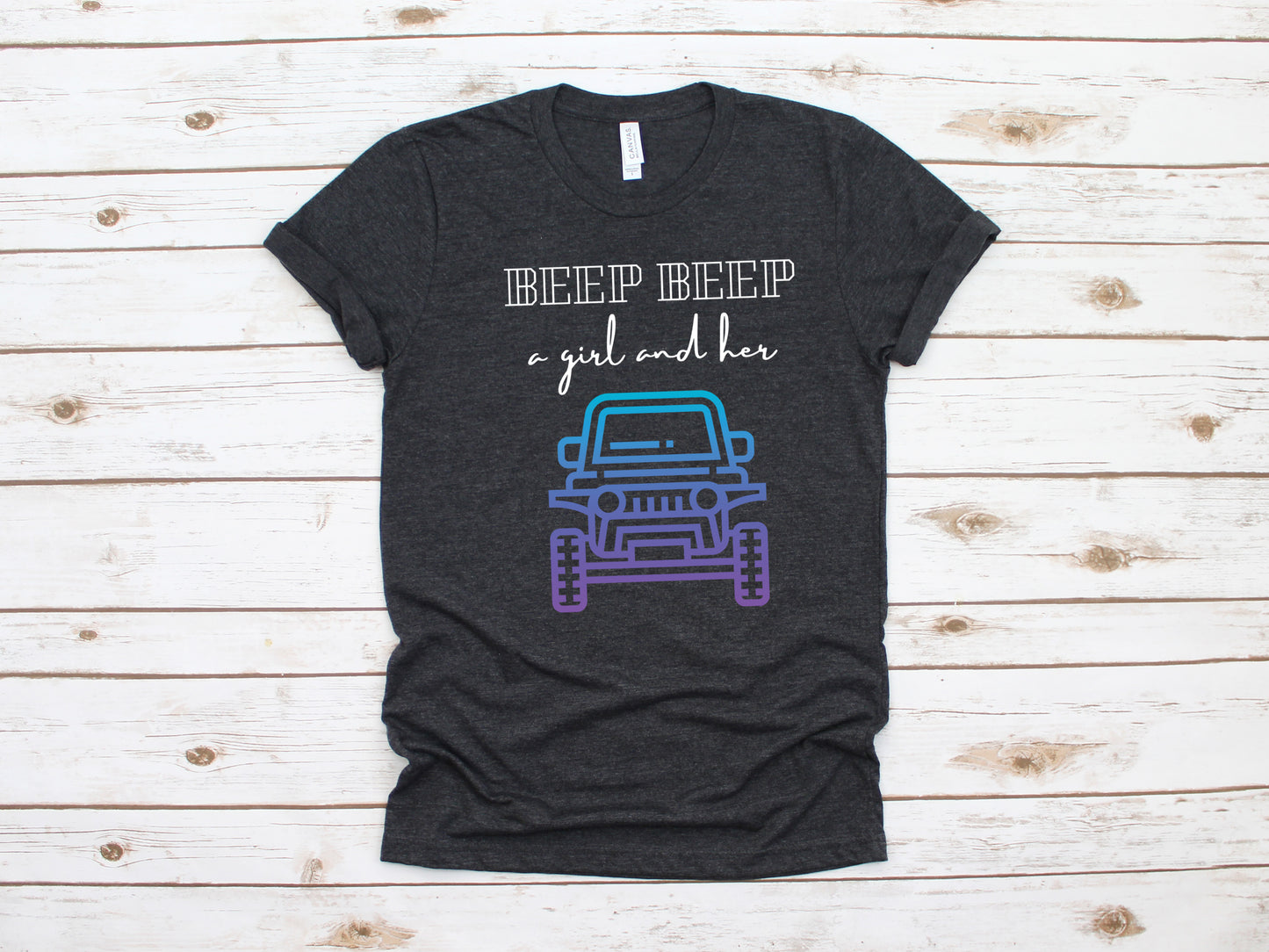 Beep Beep A Girl And Her Jeep - Unisex Tee