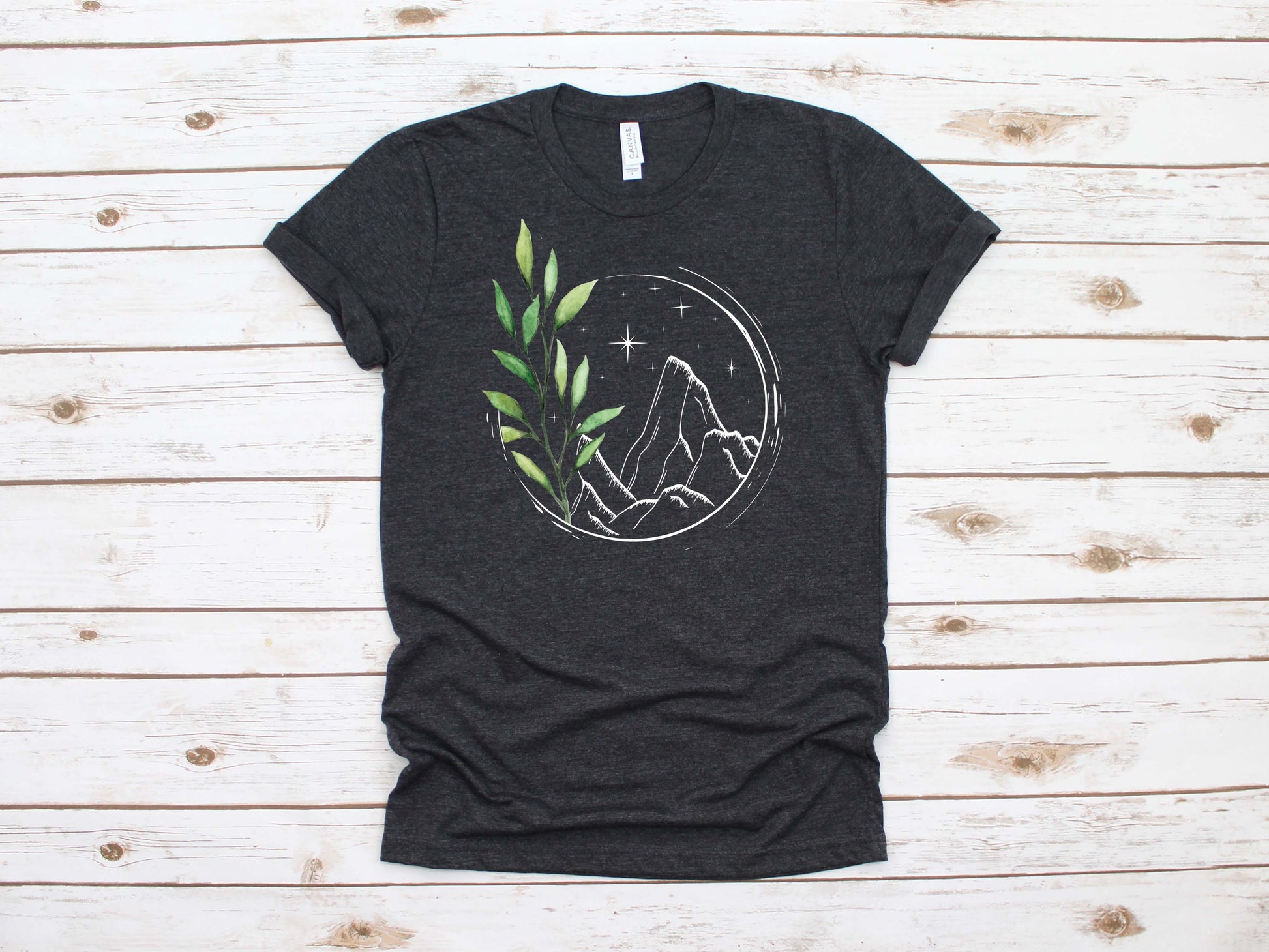 Mountain branch heather grey short sleeve tee