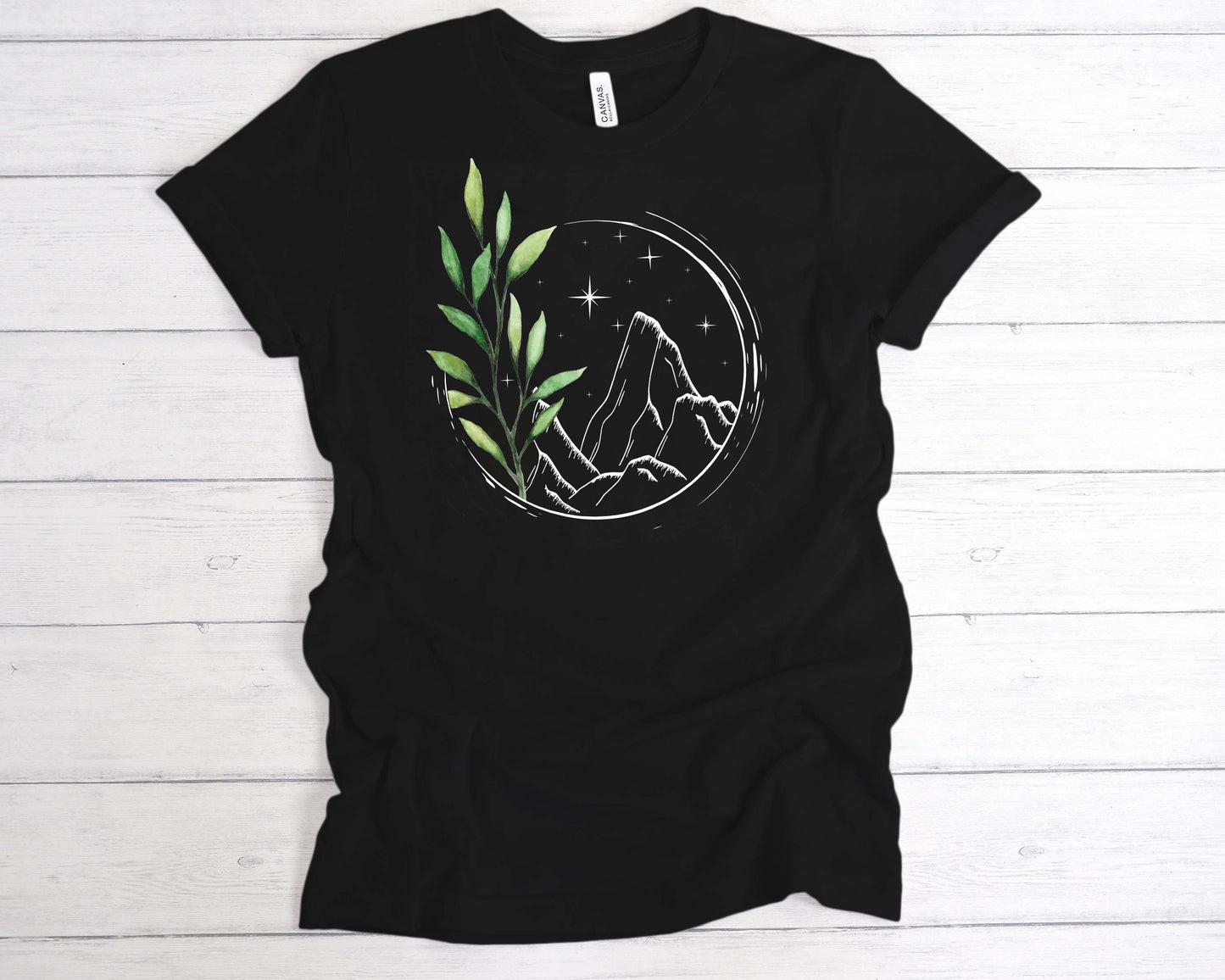 Mountain branch black short sleeve tee
