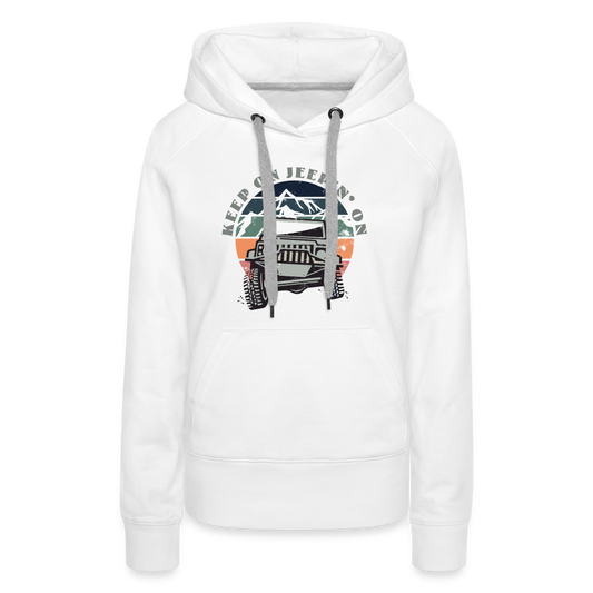Keep on Jeepin' On - Hoodie - white