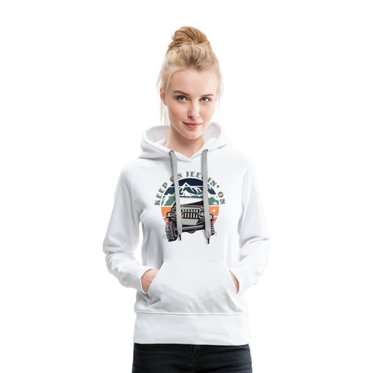 Keep on Jeepin' On - Hoodie - white