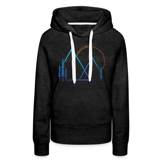 Mountain Sunset - Hoodie - charcoal grey