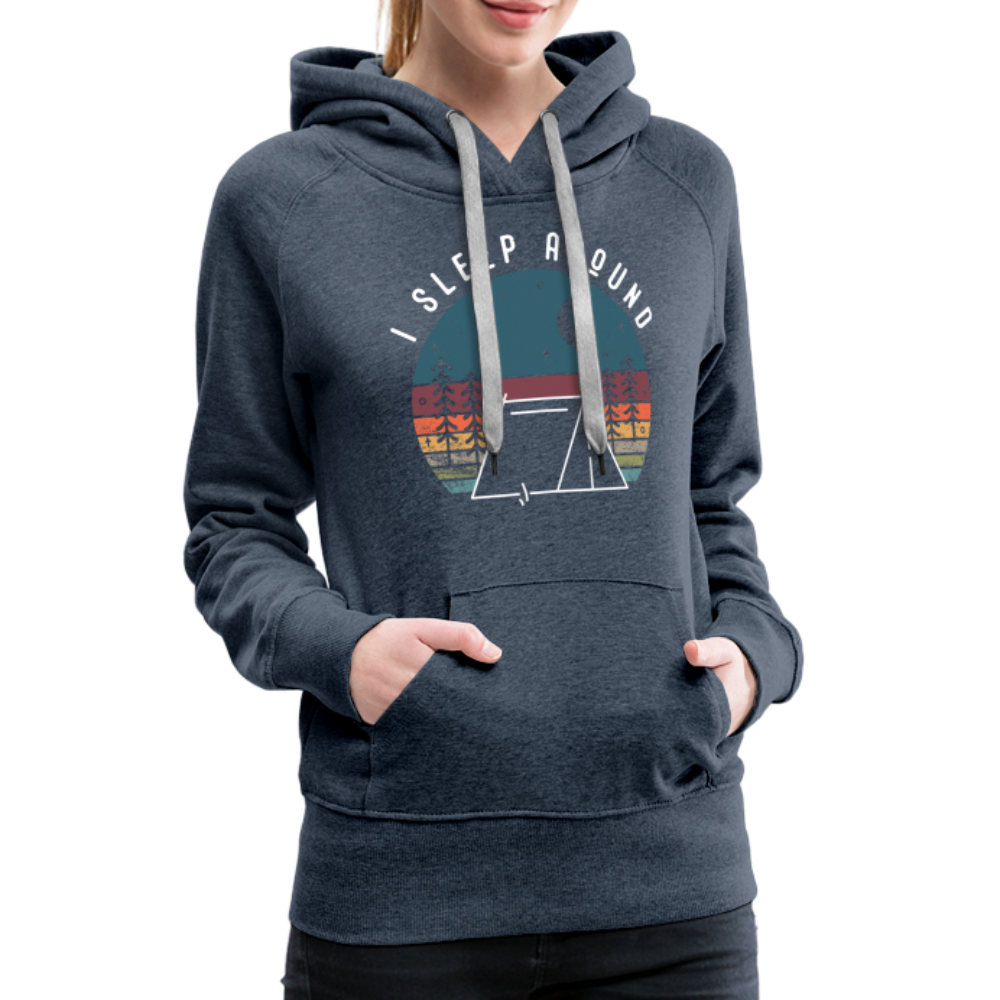 I Sleep Around - Hoodie - heather denim