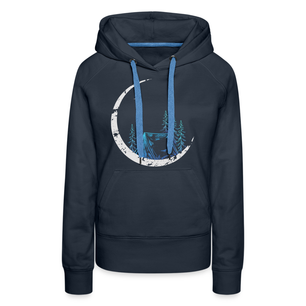 Camping Under the Moon - Hoodie - navy