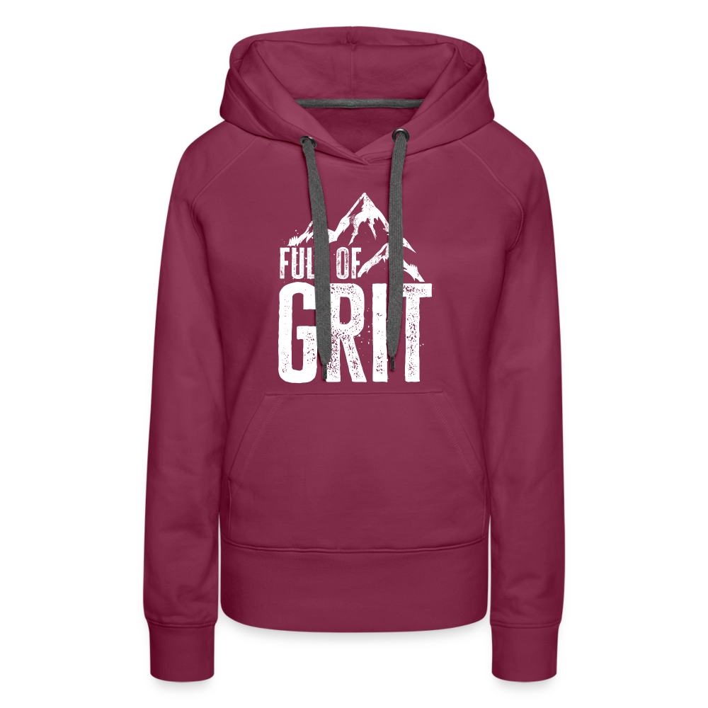 Full of Grit - Hoodie - burgundy