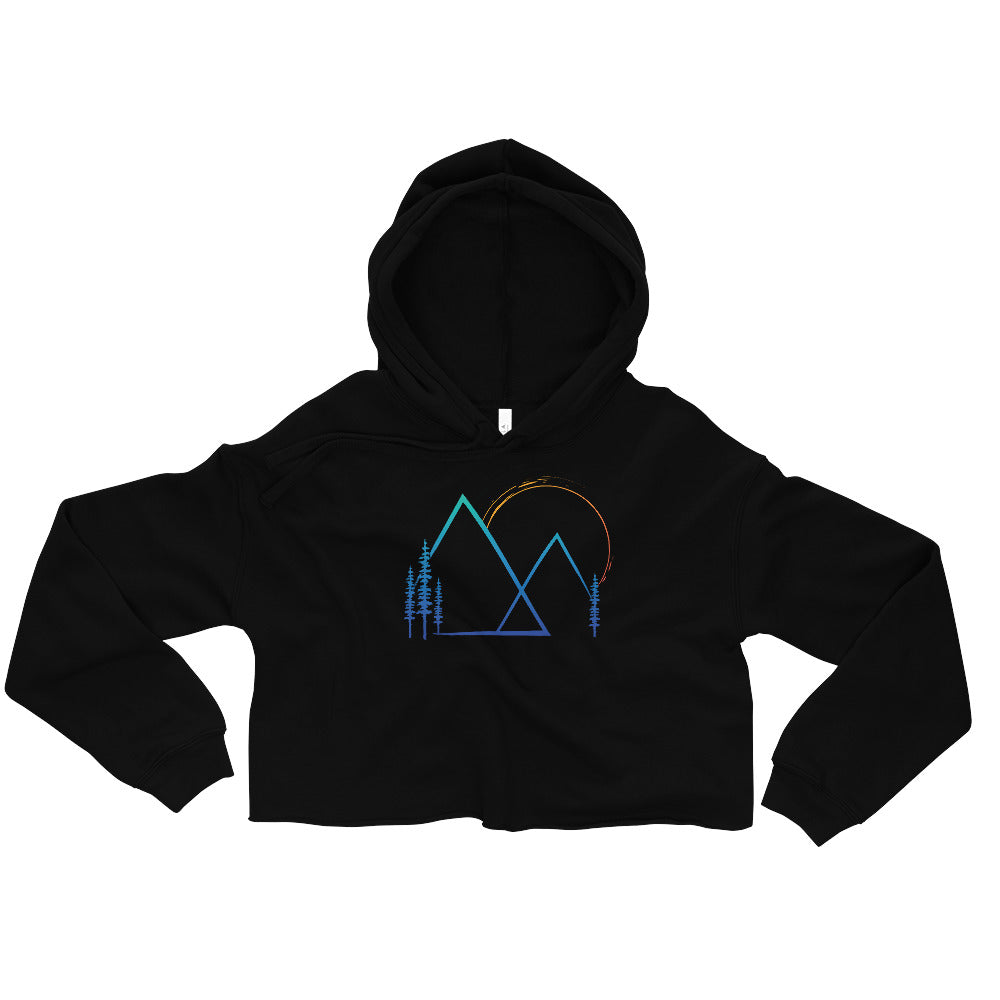 Mountain Sunset - Crop Sweatshirt