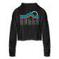 Mountains are Always Calling - Cropped Hoodie - deep heather