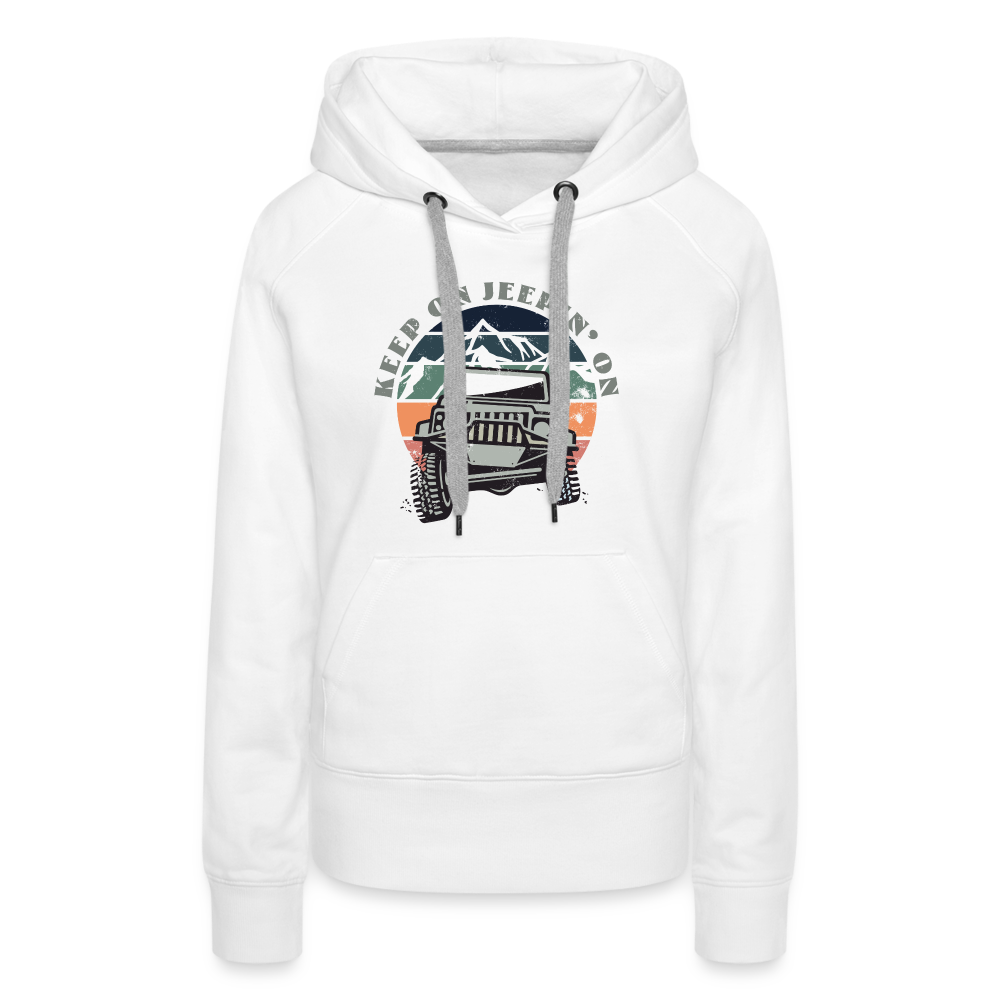 Keep on Jeepin' On - Hoodie - white