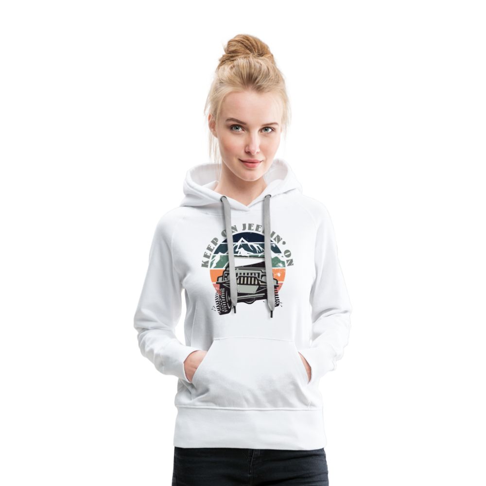 Keep on Jeepin' On - Hoodie - white