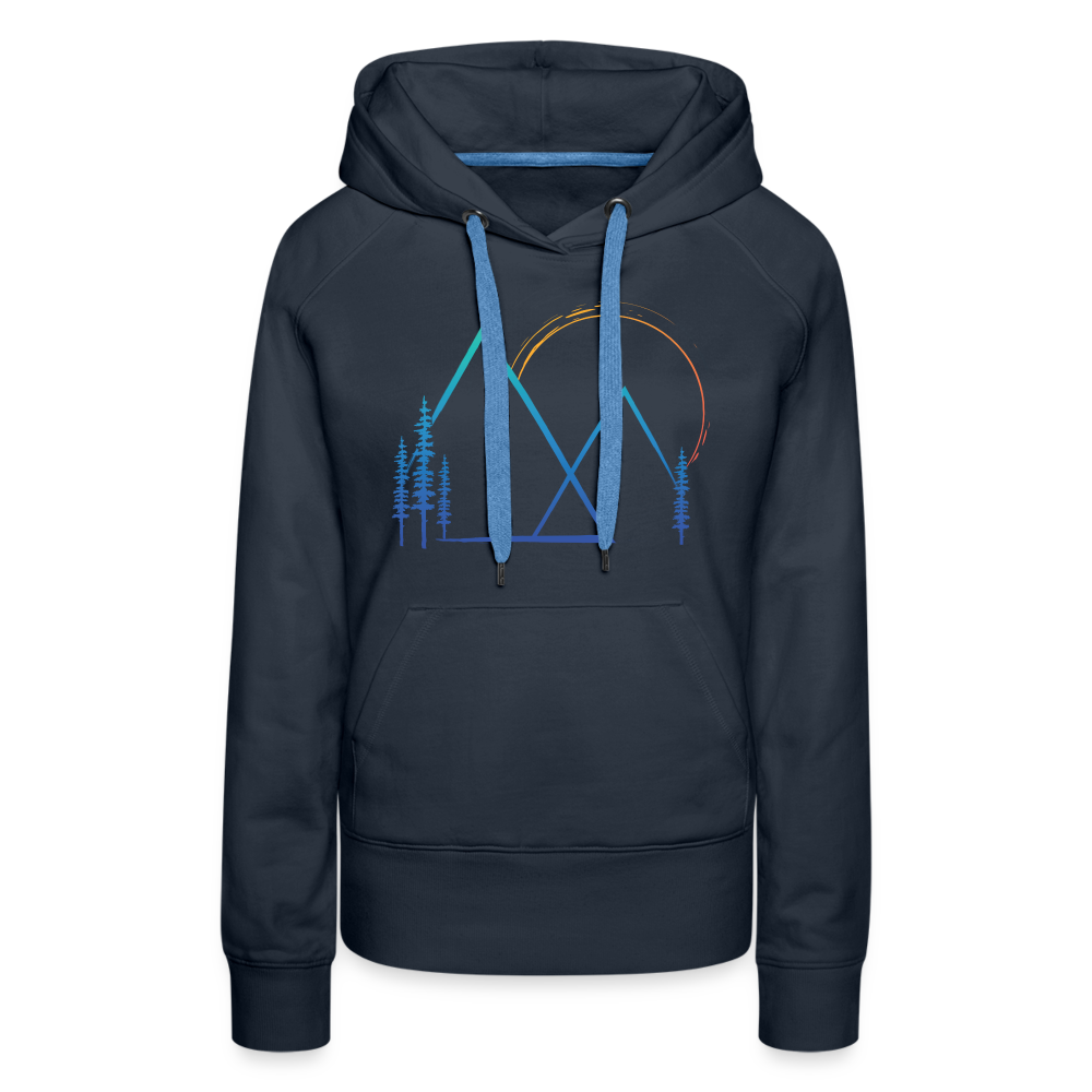 Mountain Sunset - Hoodie - navy