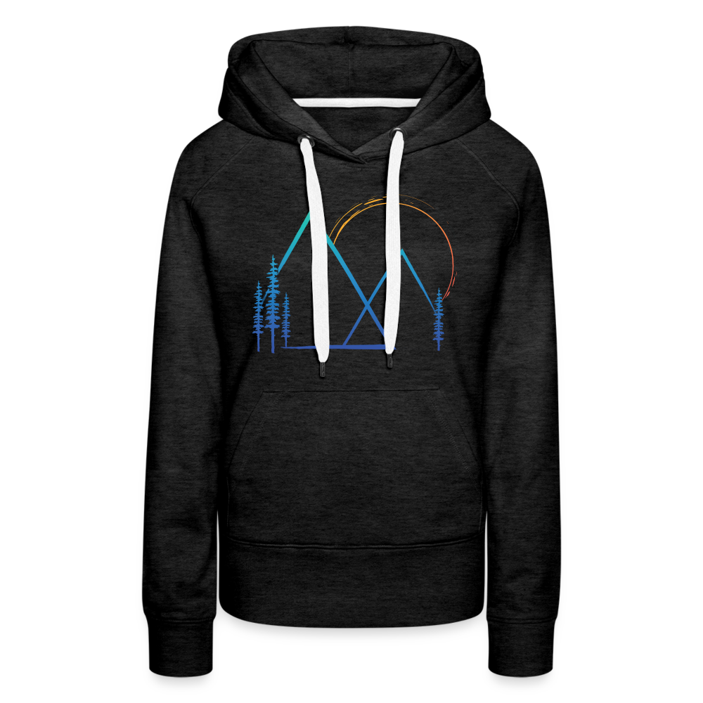 Mountain Sunset - Hoodie - charcoal grey